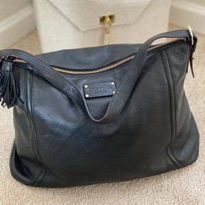 Kate Spade black leather shoulder bag